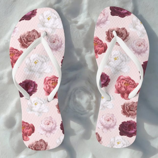 Chanclas Rosa romántico - Pareja de Flip Flops (Subido por el creador)