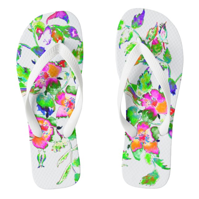 Chanclas Rosa rosa vintage (Plantilla)