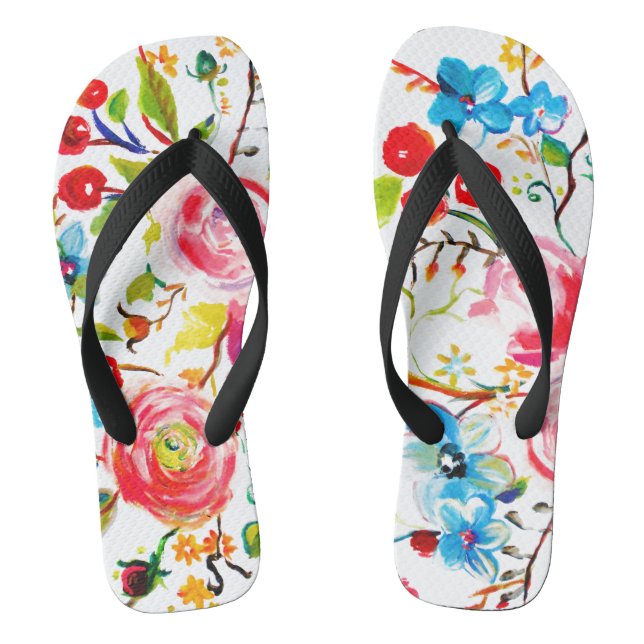 Chanclas Rosa y cereza blanca (Plantilla)