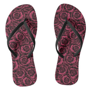 Chanclas Rosas de Borgoña