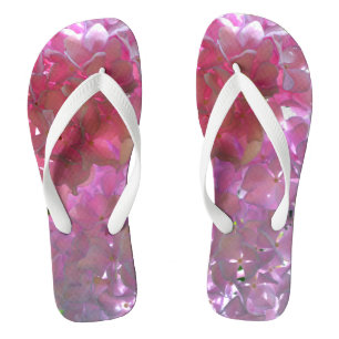 Chanclas Rosas elegantes de flores de color rosa suave de h