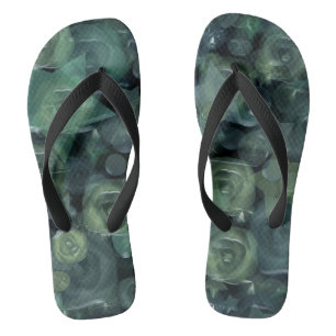 Chanclas Rosas líquidos 3D de azulejos de vidrio y estrella