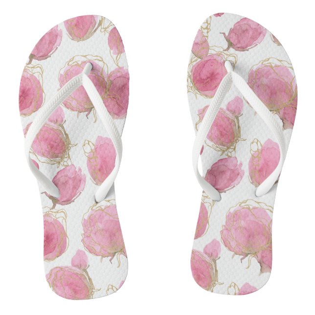 Chanclas Rosas rosadas (Plantilla)