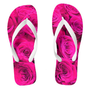 Chanclas Rosas rosas rosas flores rosadas rosadas florales