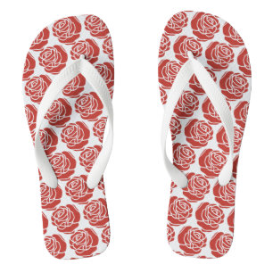 Chanclas Roses rojos