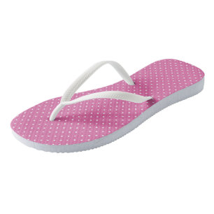 Chanclas Rosy Pink con puntos blancos
