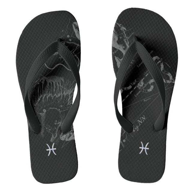 Chanclas Rótulo cromado como Pisces Zodiac en Hevelius (Plantilla)