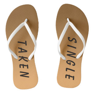 Chanclas Rótulo de oro de una sola persona divertida