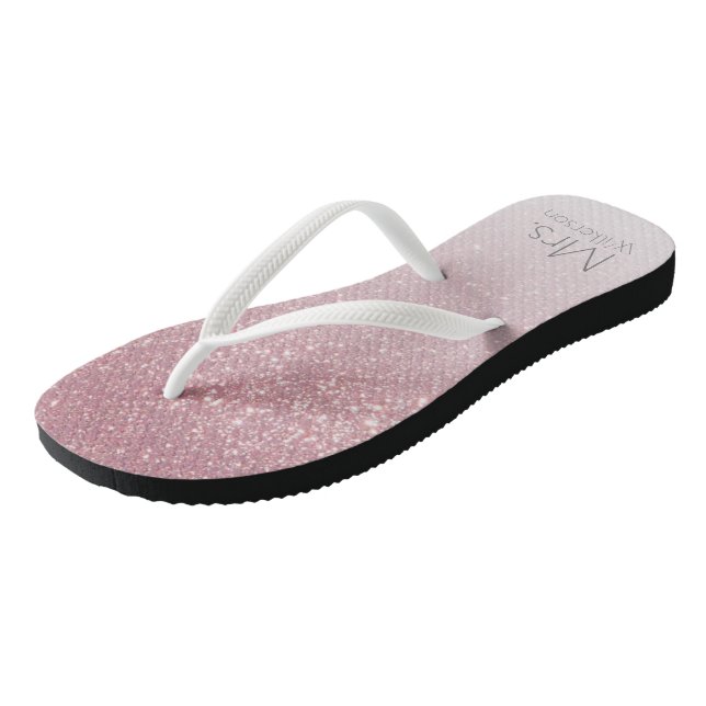 Chanclas Rubor Rosa Brillo Gradiente Señora Casada (Angular)