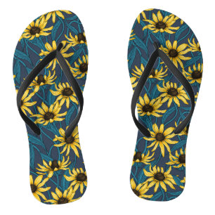 Chanclas Rudbekia amarilla en la marina