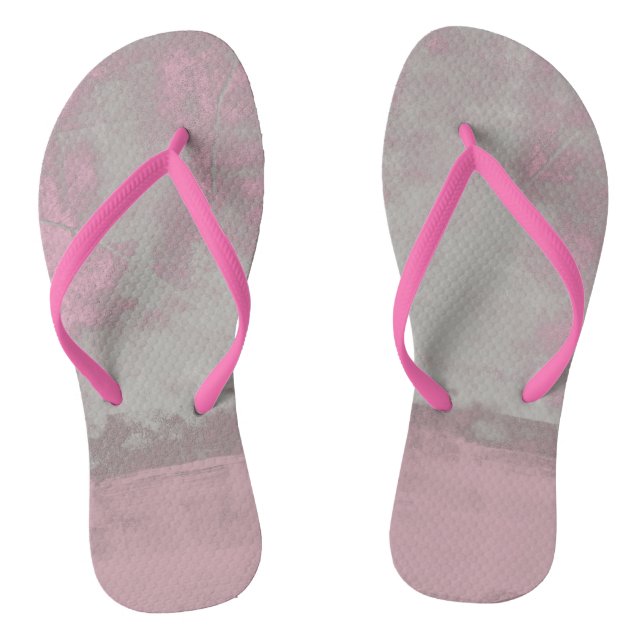 Chanclas Rústica Mallow gris rosa Resumen Art Nr42 de moda (Plantilla)