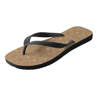 Chanclas Rústico país en llamas y encaje