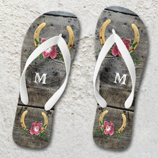Chanclas Rústico País Herradura Romántica Flip Flops
