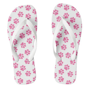 Chanclas Rutas de perro, garras de perro, garras rosadas