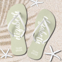 Sage de novia y blanco de equipo personalizado
