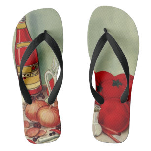 Chanclas Salsa de tomate de comida italiana antigua Cebolla