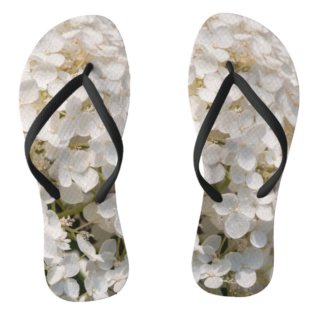 Chanclas sandalia, flor blanca (Plantilla)