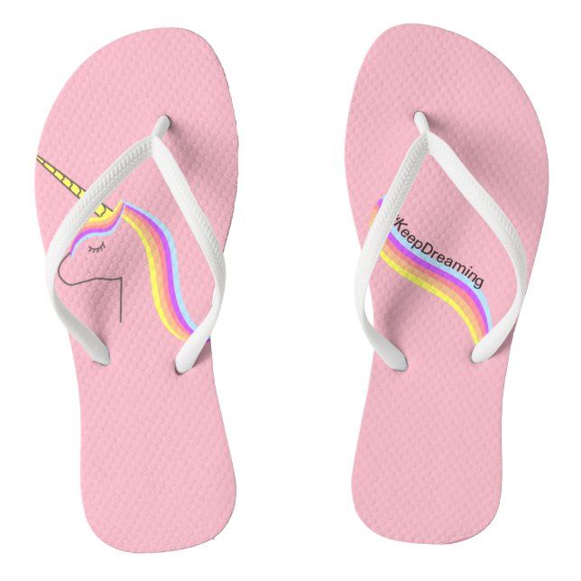 Chanclas Sandalias flips flops unicorn (Plantilla)