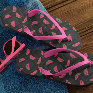 Chanclas sandía de verano con estampado