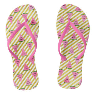 Chanclas Sandía fresca y modelo amarillo del verano de la
