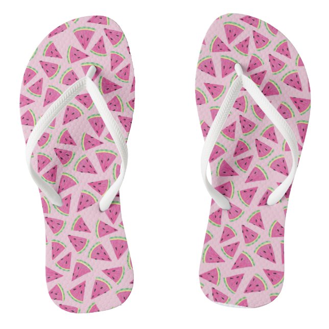 Chanclas Sandía Tropical Rosa Femenina (Plantilla)