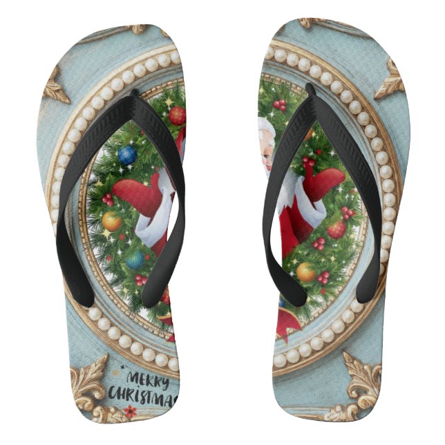 Chanclas Santa Christmas  (Plantilla)
