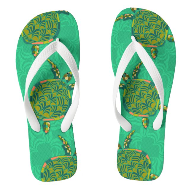 Chanclas Seaturtle Aquamarine Flip Flops (Plantilla)