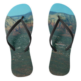 Chanclas Sedona y la roca de la olla de café desde arriba