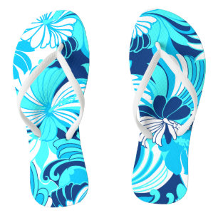 Chanclas Selva tropical hawaiana de Hibiscus