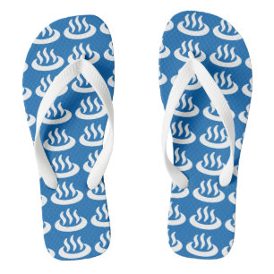 Chanclas Señal japonesa de Onsen ♨ Agua Termal 温泉