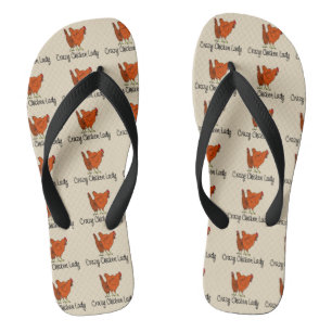 Chanclas Señora loca del pollo