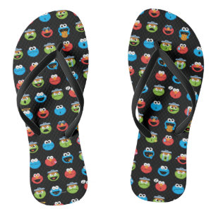 Chanclas Sesame Street Pals Emoji Pattern