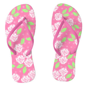 Chanclas Shabby Chic Pink Floral
