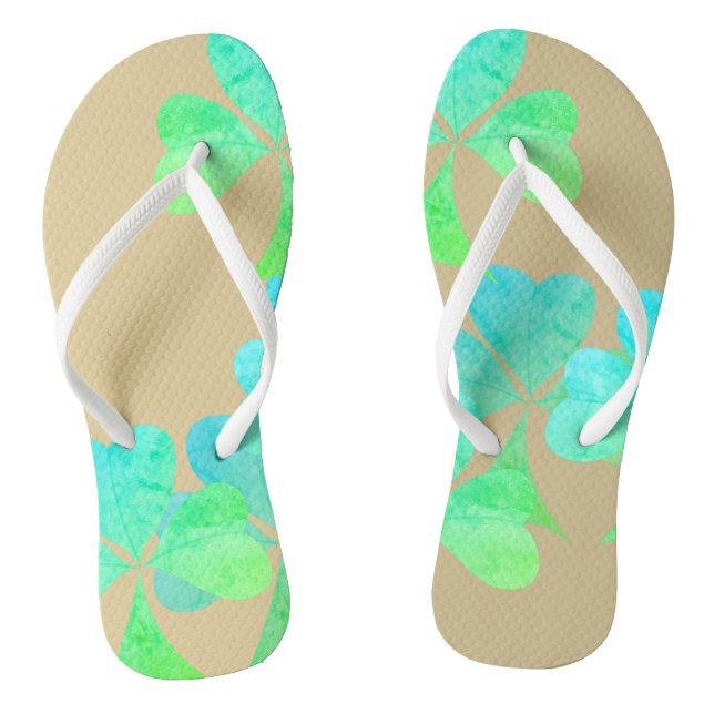 Chanclas Shamrock Delight Gold Color (Plantilla)