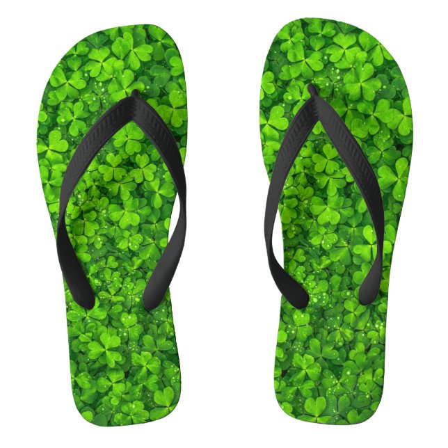 Chanclas Shamrock green, St. Patrick's Day, (Plantilla)