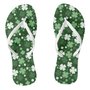 Chanclas Shamrock verde, Día de San Patricio