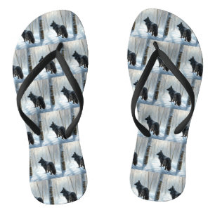 Chanclas Sheepdog belga deja que nieva a Navidades