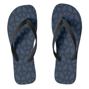 Chanclas Signo de la paz azul marino