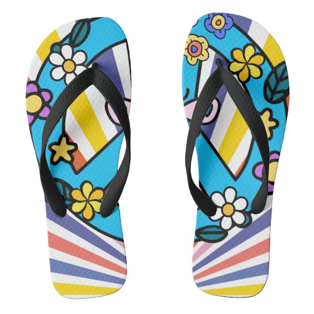 Chanclas Signo Retro de Paz (Plantilla)