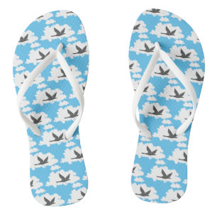 Chanclas Silhouette de aves voladoras