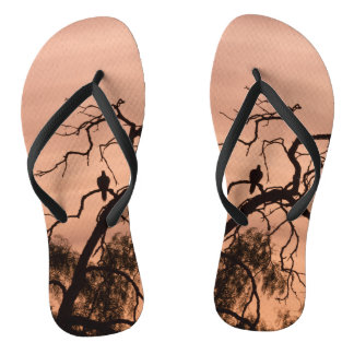 Chanclas Silueta de pájaro de la naturaleza rosa gótica Oto