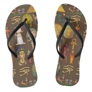 Chanclas Símbolo de patrón jeroglífico egipcio antiguo