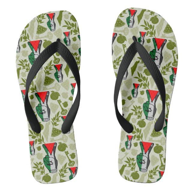 Chanclas Símbolo de triángulo rojo de resistencia con signo (Plantilla)