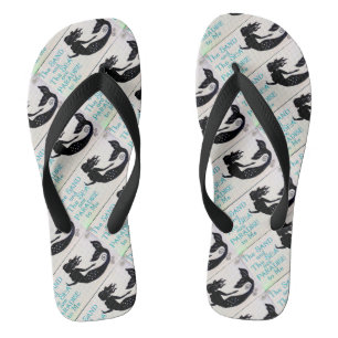 Chanclas sirenas de la natación