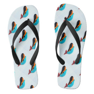 Chanclas sirenas del brunette de la natación