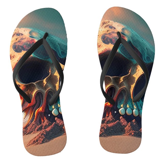 Chanclas Skull on the beach (Plantilla)
