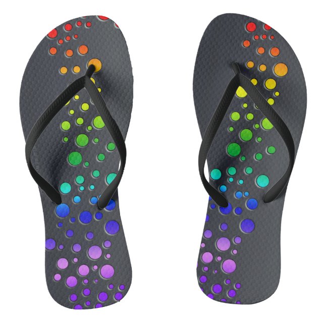 Chanclas SlipperyJoe amor burbujas rojo naranja verde amari (Plantilla)