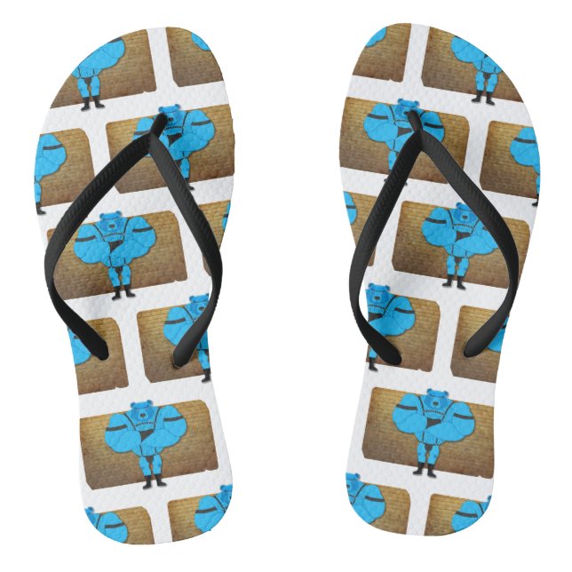 Chanclas SlipperyJoe's gay musgo personalizado thong leathe (Plantilla)