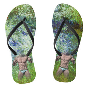 Chanclas SlipperyJoe's hombre adulto muy musculoso sin cami