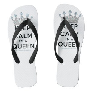 Chanclas SlipperyJoe's Keep Calm Queen Royal Crown jewels a